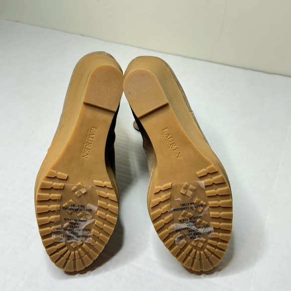 Lauren Ralph Lauren Taupe Steph Bootie NEW Size 9 - Picture 7 of 9